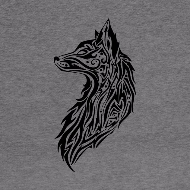 Tribal Fox by LukeWebsterDesign